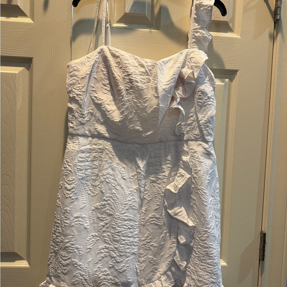 Lilly Pulitzer Textured White womens One Piece
